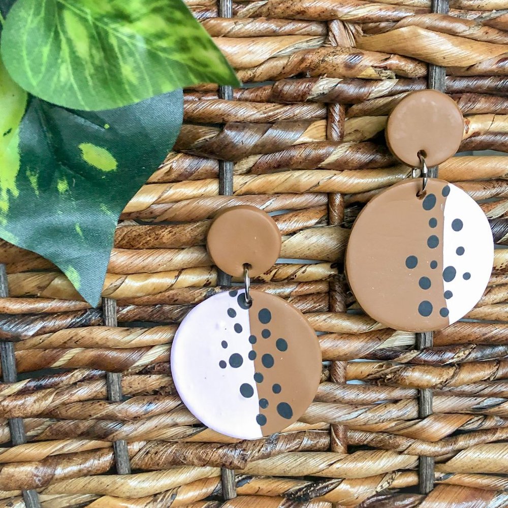 Neapolitan Handmade Polymer Earrings